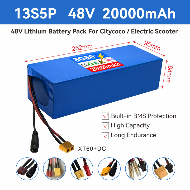 แบตเตอรี่สกู๊ตเตอร์ไฟฟ้า 48V 1 - 60V 50Ah Electric Scooter Battery บทวิจารณ์และราคา